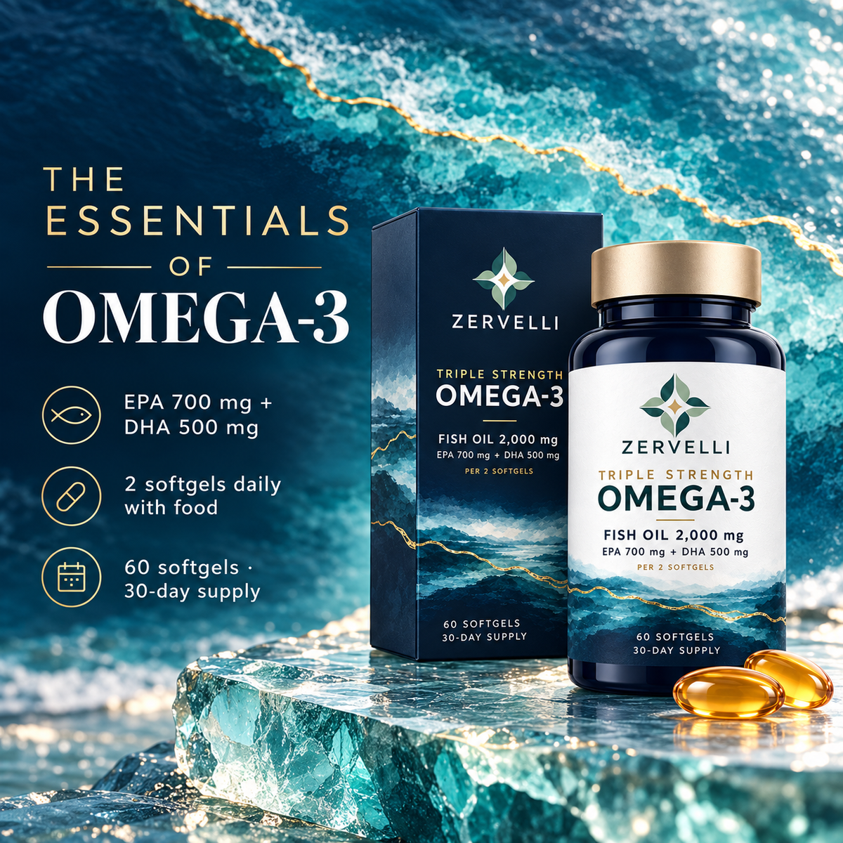 Zervelli Triple Strength Omega-3