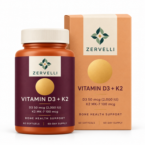 Zervelli Vitamin D3 + K2
