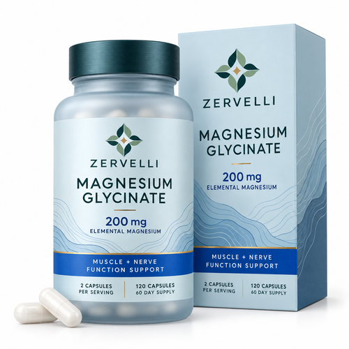 Zervelli Magnesium Glycinate 200