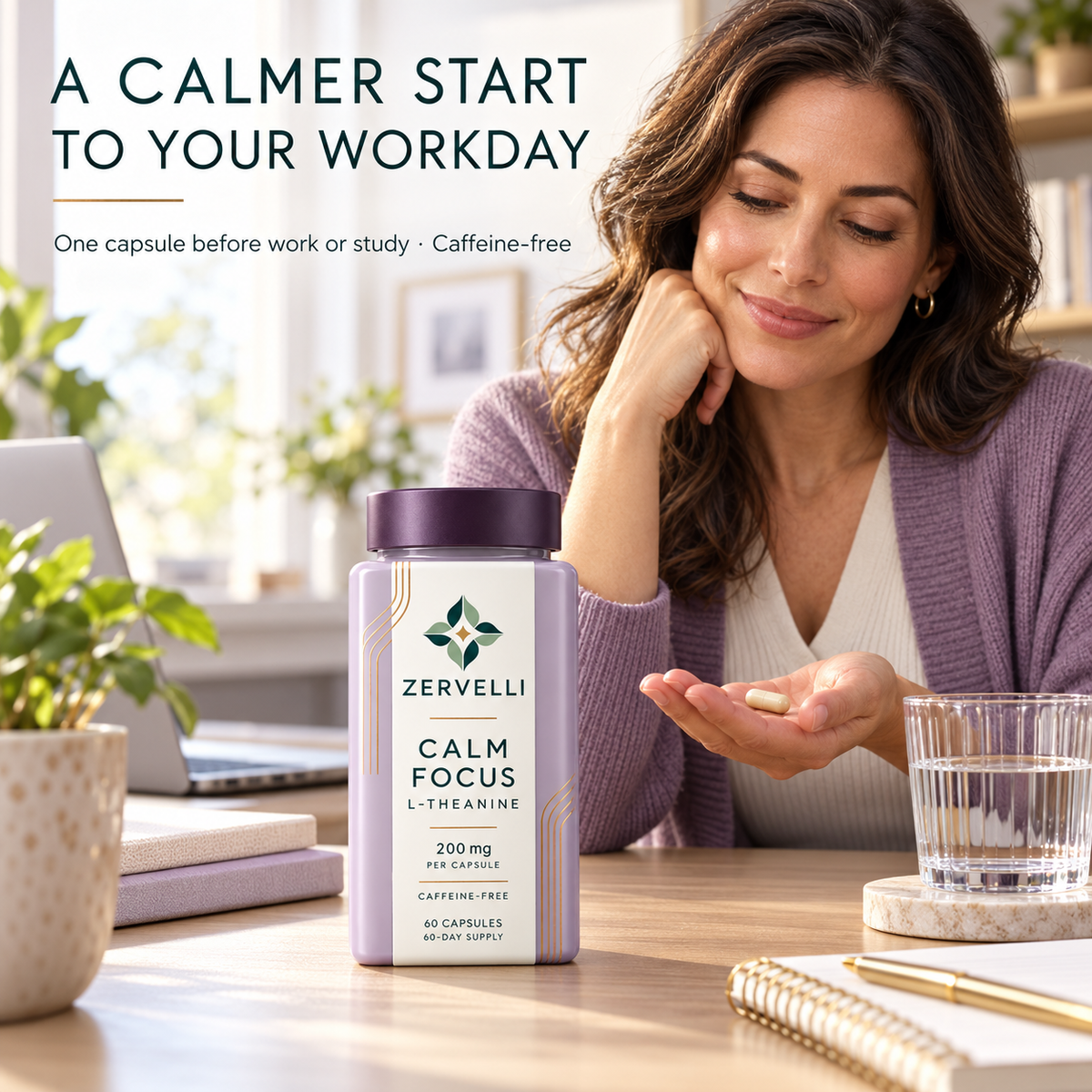 Zervelli Calm Focus L-Theanine