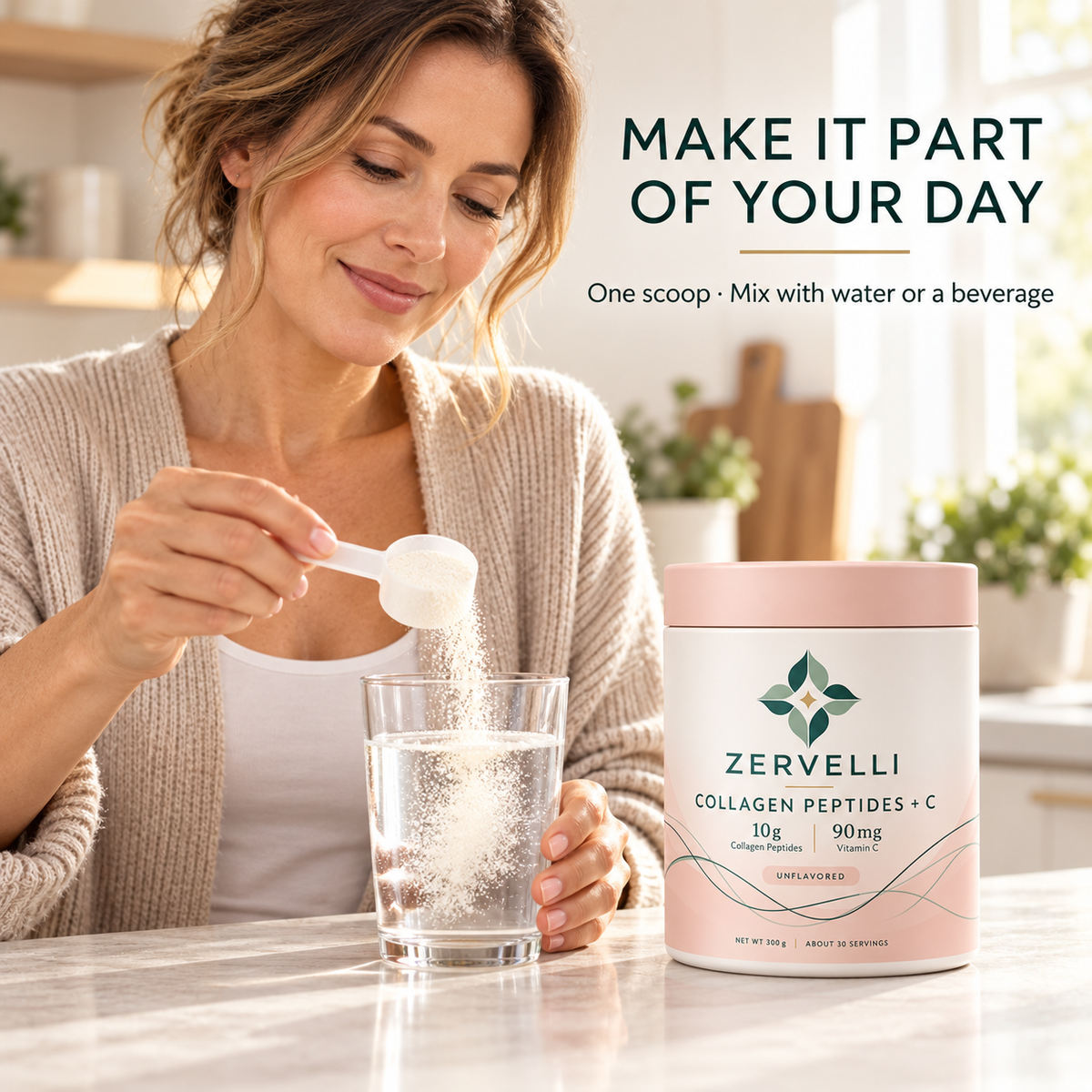 Zervelli Collagen Peptides + C