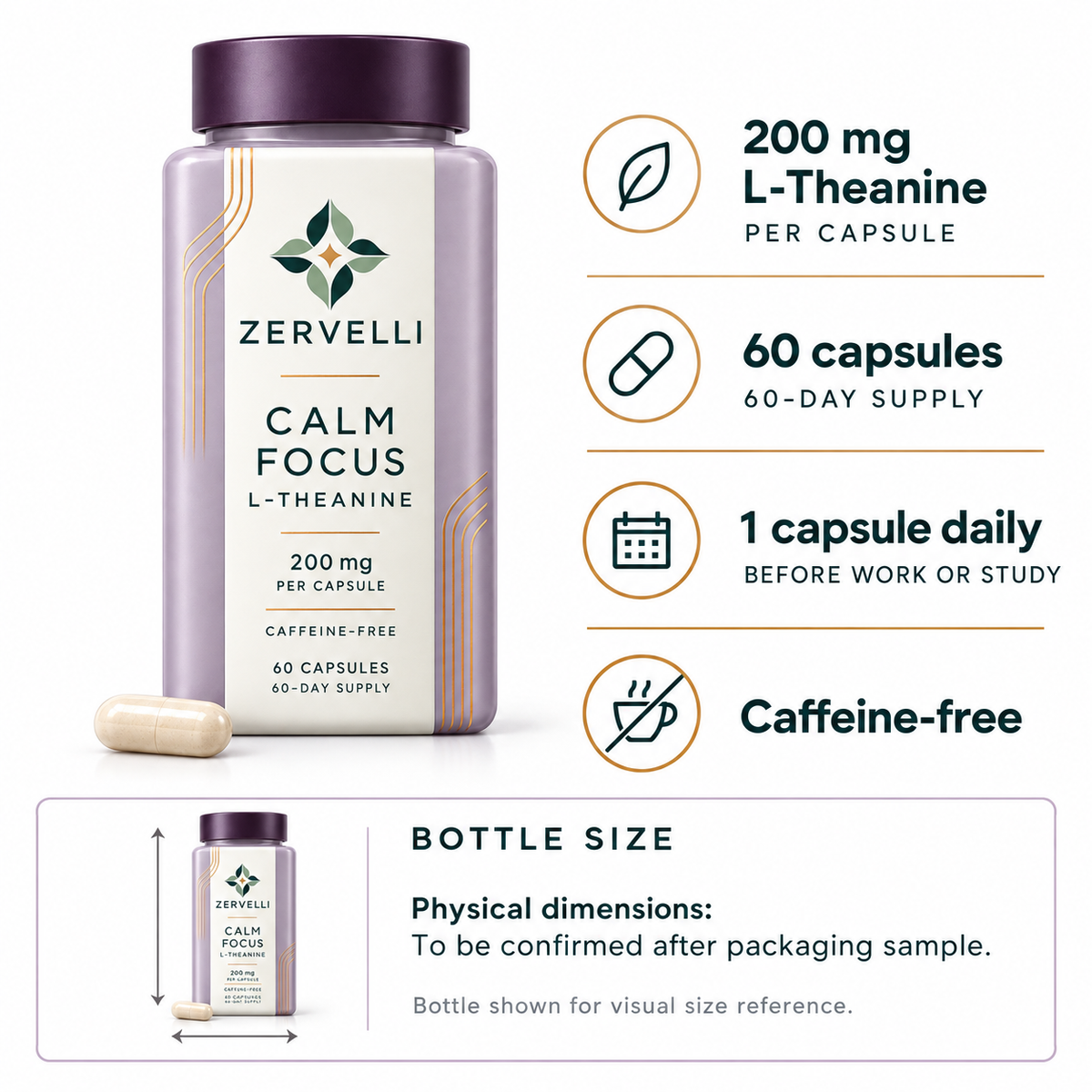 Zervelli Calm Focus L-Theanine