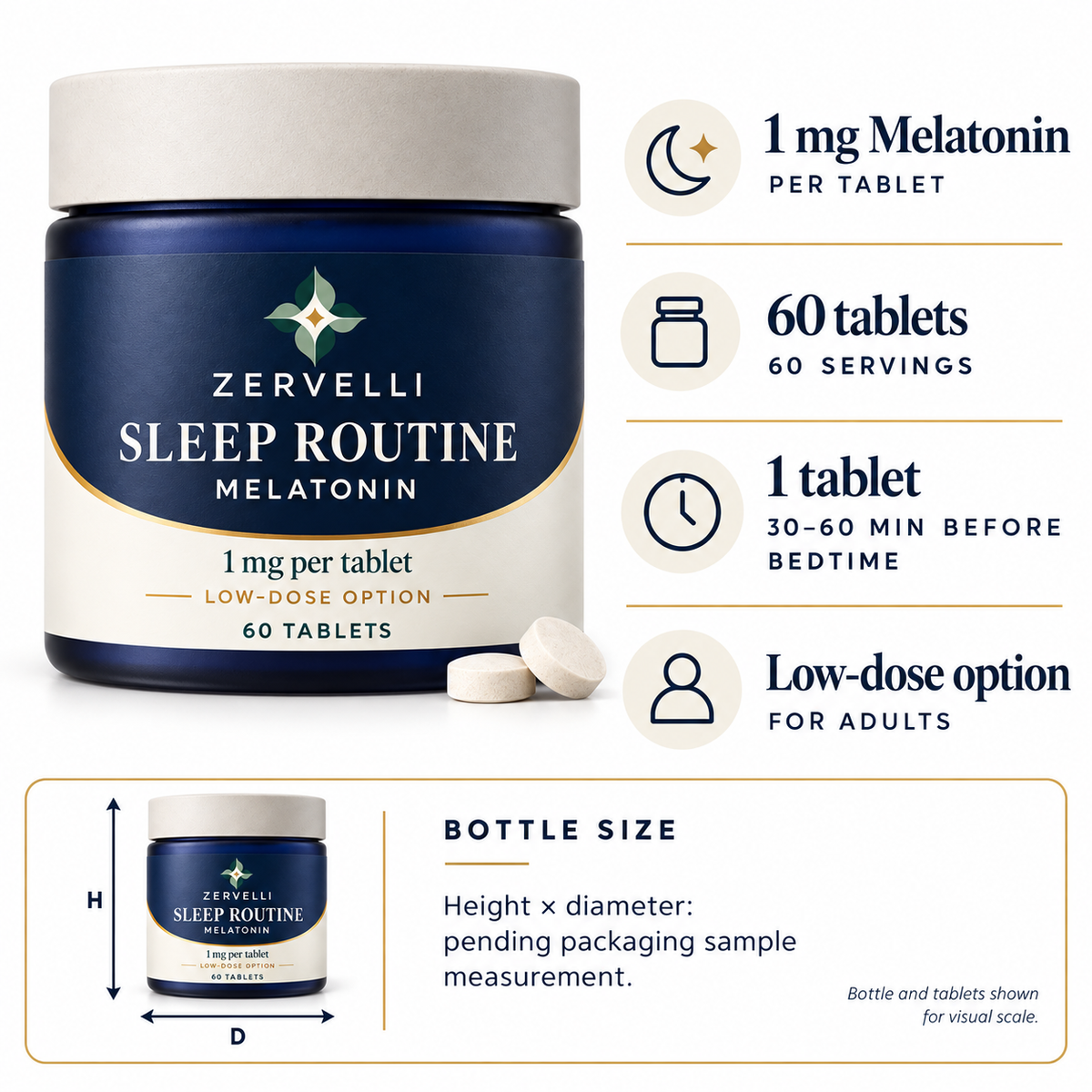 Zervelli Sleep Routine Melatonin