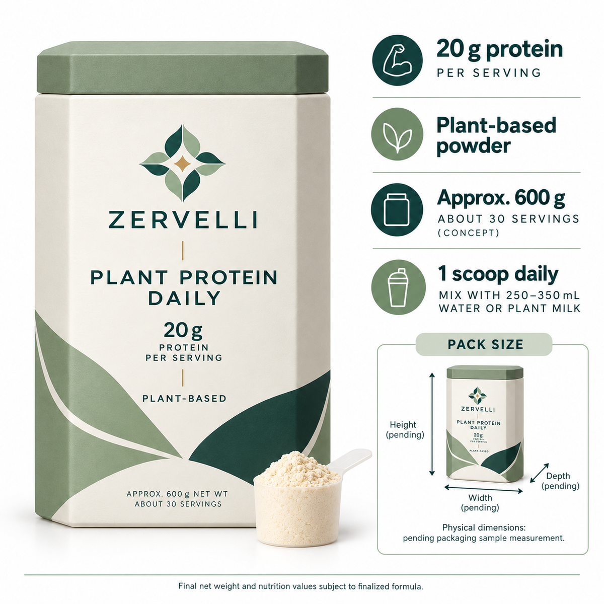 Zervelli Plant Protein Daily
