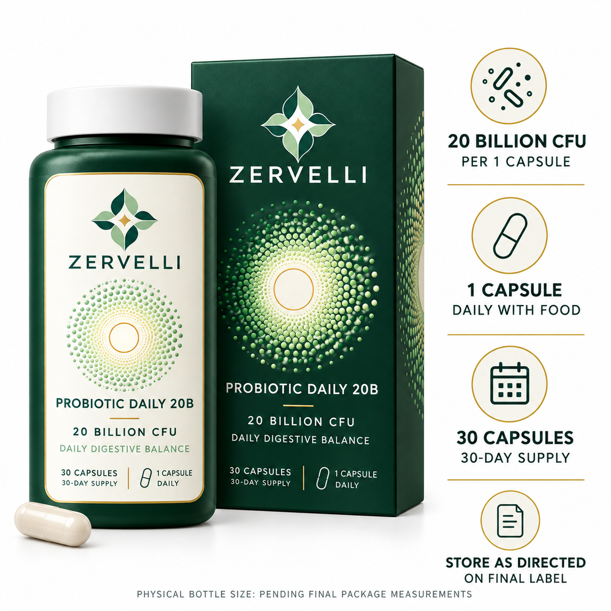 Zervelli Probiotic Daily 20B
