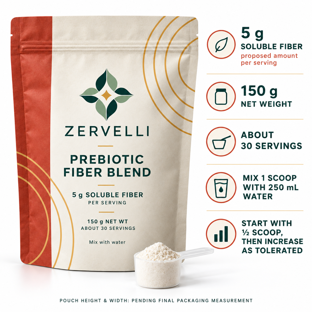 Zervelli Prebiotic Fiber Blend