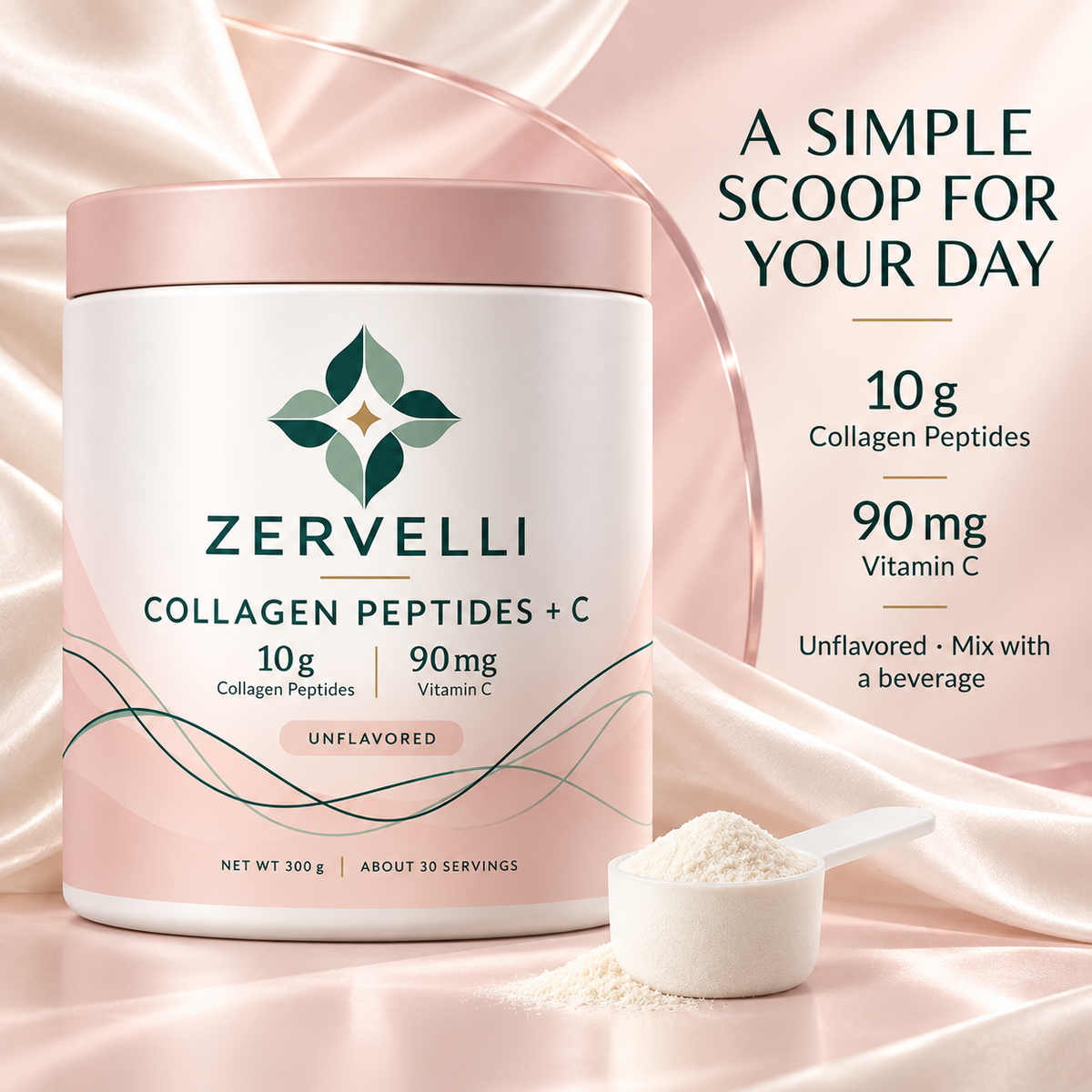 Zervelli Collagen Peptides + C